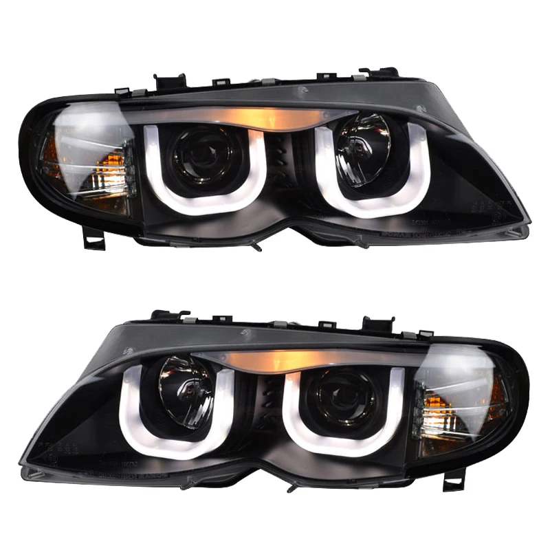 LED Headlight Head Lamp Assembly Hit For BMW E46 318i 323i 320i 325i