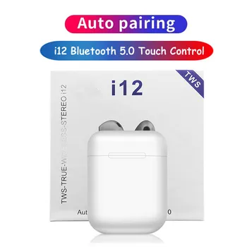 

Macaron i12 Tws Headphone True Stereo Earbuds Earpiece Wireless Bluetooth Earphone Sport Headset Earbuds With Mic Charging Box
