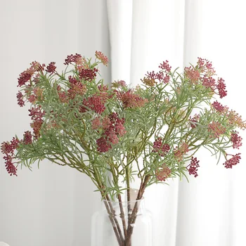 

Living Room Home Decoration Artificial Plastic Flower Wedding Road Lead Artificial Bouquet Single Bottle chao li Fruit