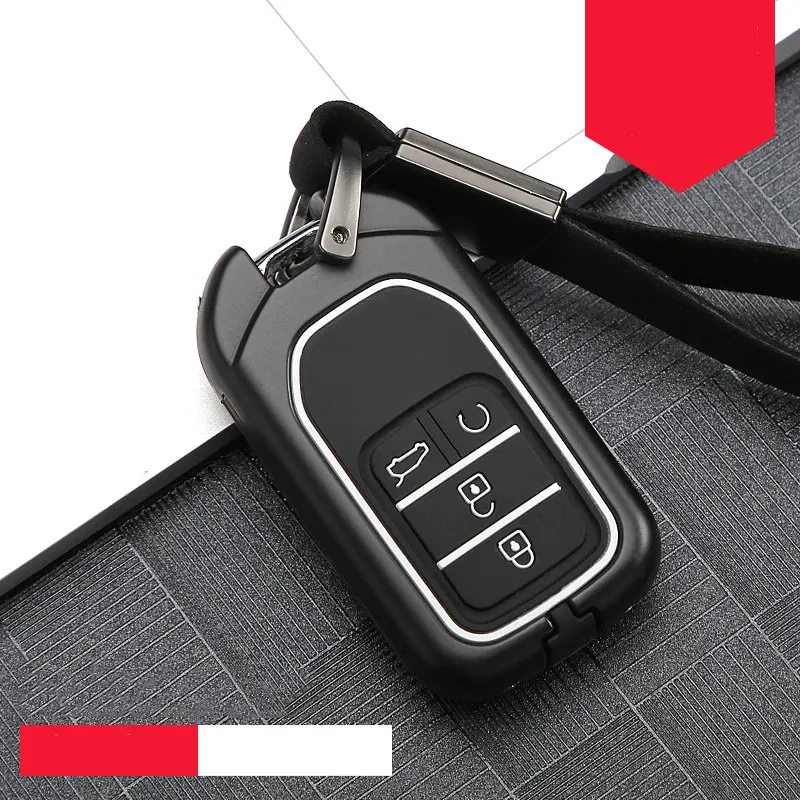 Цветной цинковый сплав+ силикагель автомобильный чехол для ключей полное покрытие для Honda Hrv Civic Accord 2003-2007 CR-V Freed Pilot CarAccessories