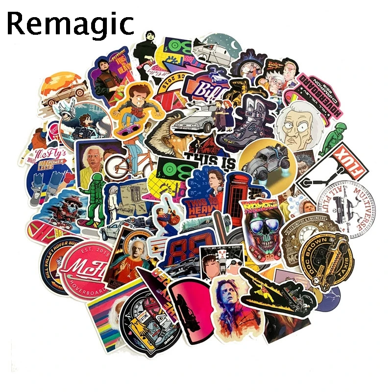 57 шт. наклейки на тему фильма Назад в будущее | Дом и сад