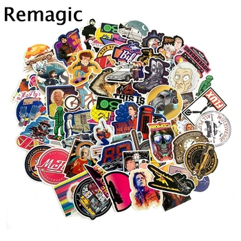 

57pcs Back To The Future movie 90s kids toys Stickers packs anime pasters cosplay scrapbooking diy phone laptop decoration decal