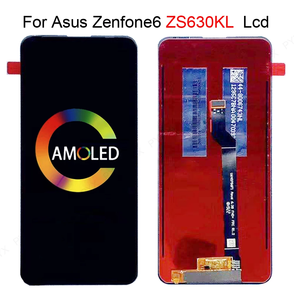 ЖК-дисплей с рамкой для ASUS Zenfone 6 ZS630KL 4 дюйма сенсорный экран дигитайзер датчик в