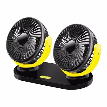 

12V Usb Rechargeable Car Cooling Fan Low Noise Summer Air Conditioner 360 Degree Rotating Mini Cooling fan