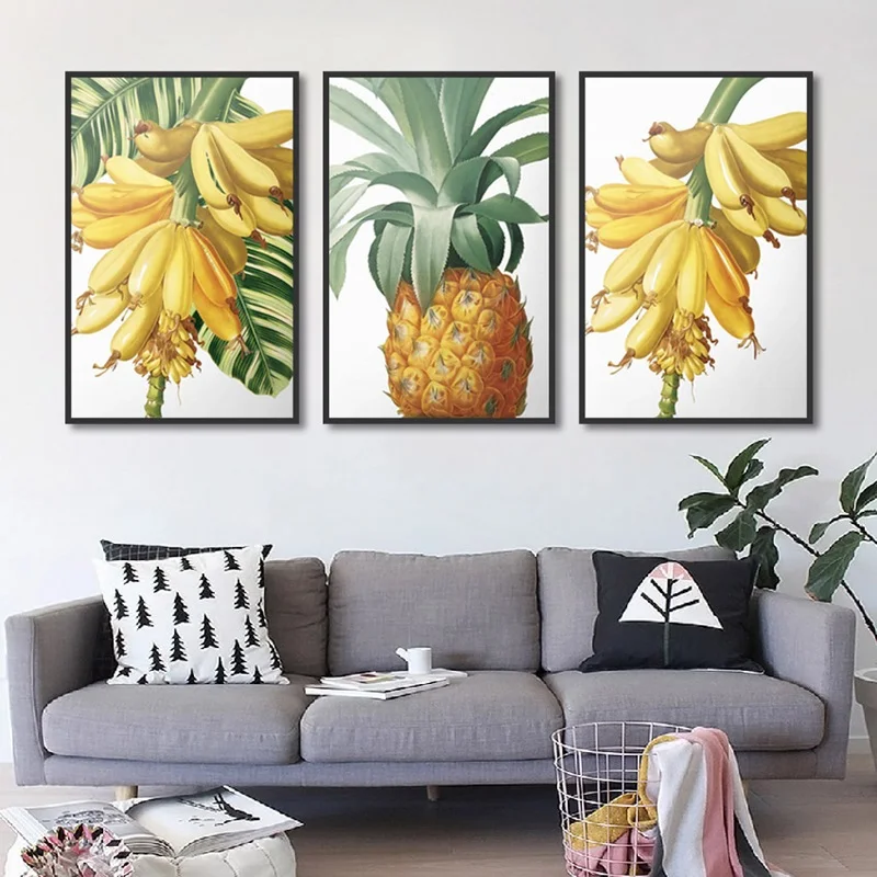 Modern Tropical Fruit Prints For Living Room And Bedroom Housing Decoration On The Wall Paintings Canvas Pictures Artwork | Дом и сад