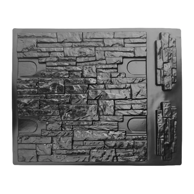 Concrete Molds DIY Plastic Molds Concrete Plaster Wall Stone Cement Tiles Mould Natural Stones Plastic Material for Wall