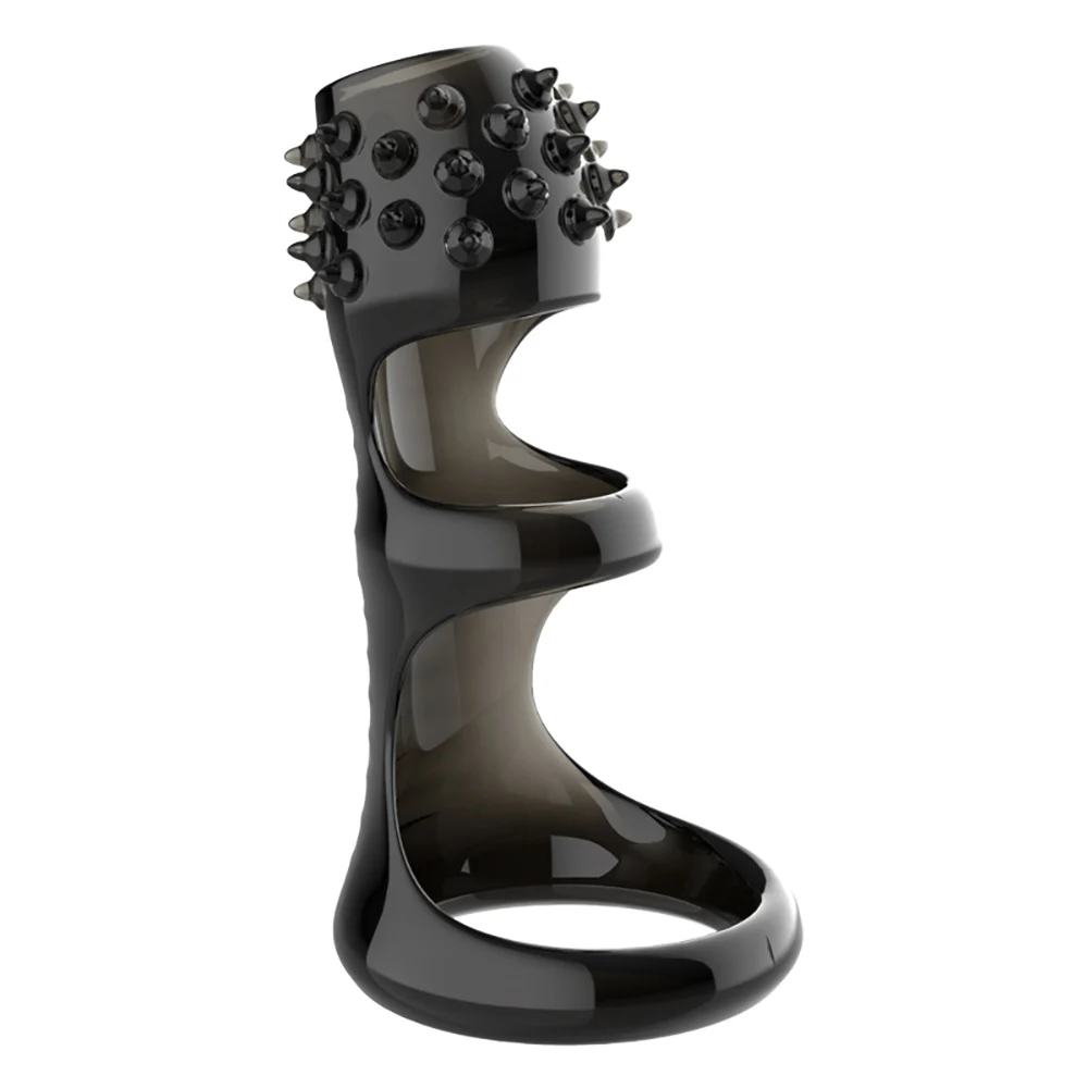 IKOKY meeste aeglustatud ejakulatsiooni masturbeerimine TPE rõngasvarrukaga sekslelud meestele erootiline korduvkasutatav kondoom_voghion.com