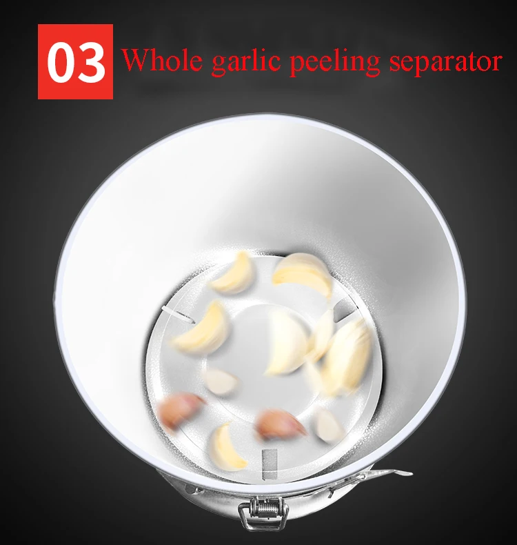 Коммерческая электрическая зеркальная машина для чистки чеснока удаления кожи