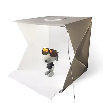 

Durable Studio Box Classic Delicate Texture 30cm Mini Folding Lightbox with LED Strap Photography Studio Softbox Universal