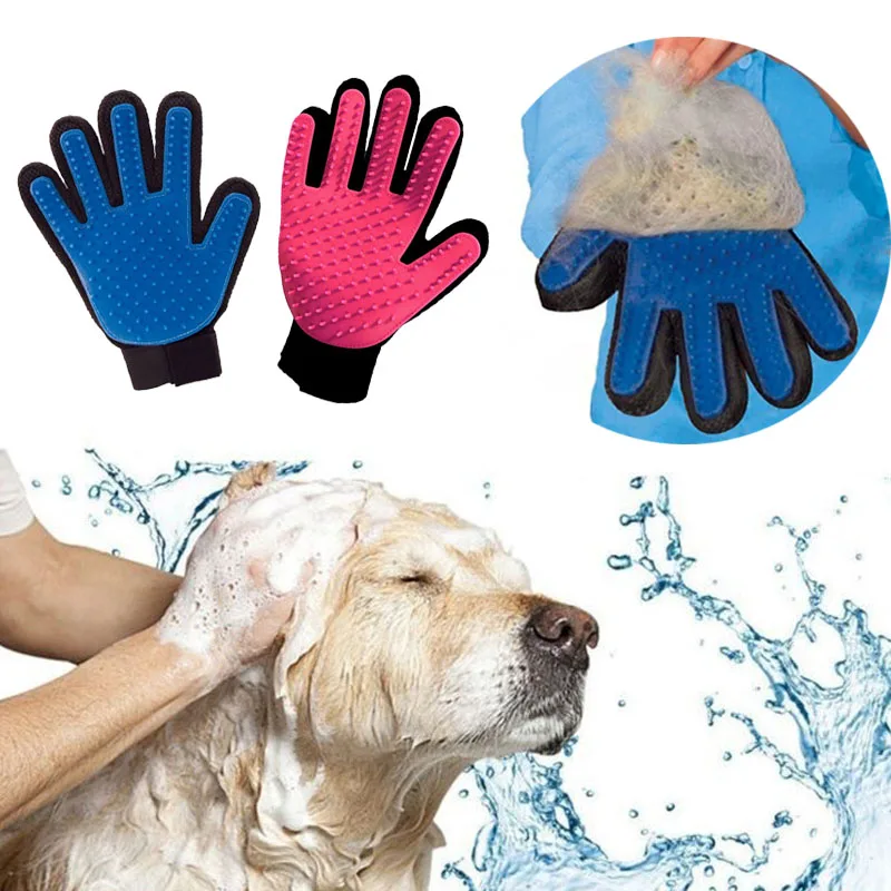 

guante para gato dog Grooming Glove pet products mascotas cat Deshedding Hair Remove Cleaning Puppy Massage dla psa gatos perros