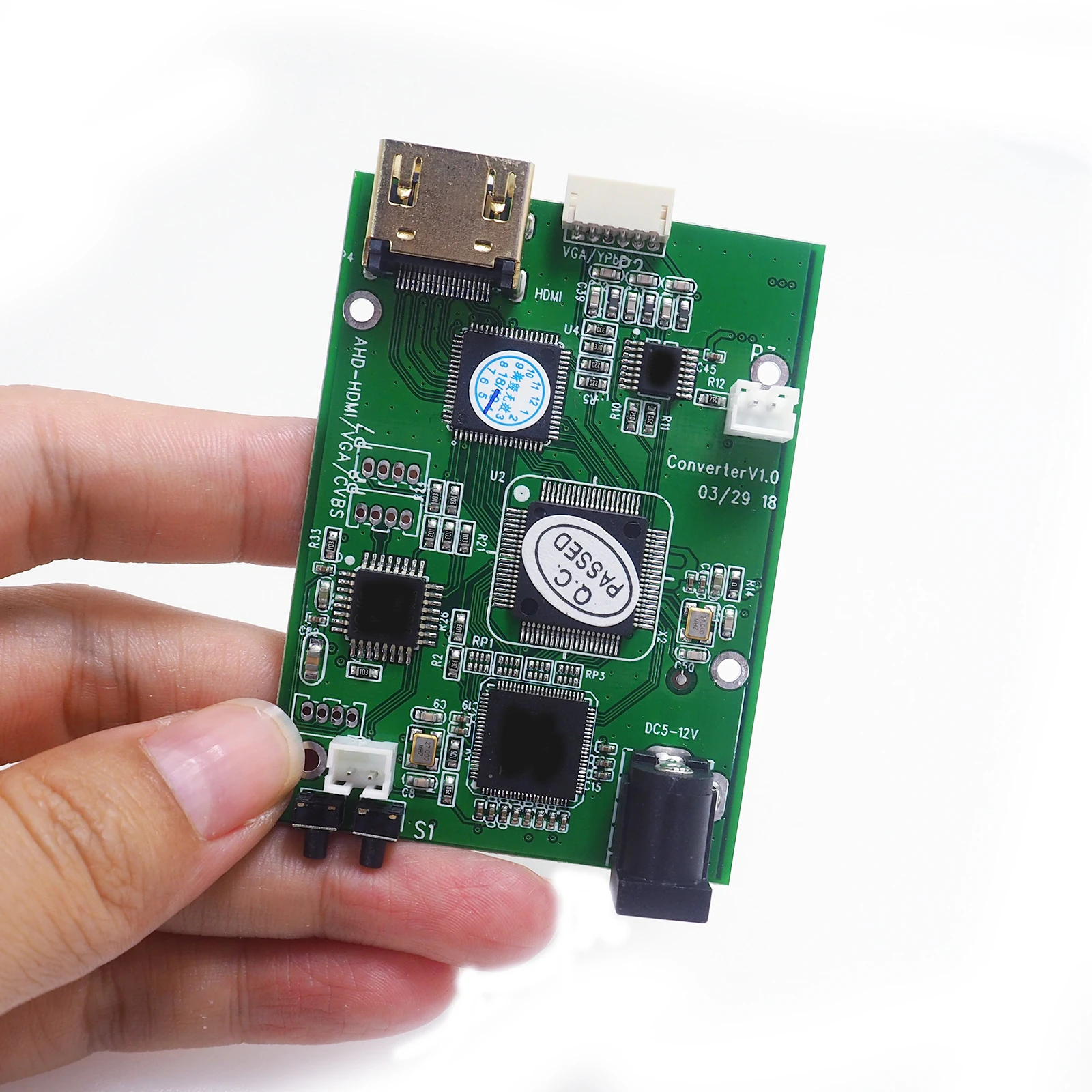 Преобразователь сигнала AHD41 10 шт./лот преобразователь AHD TVI CVI CVBS в HDMI VGA плата