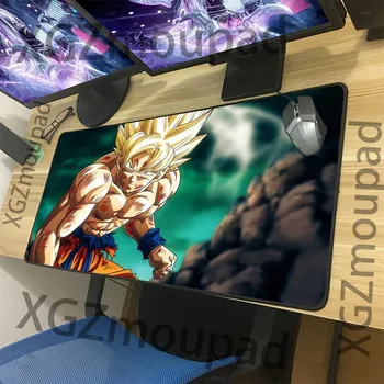 

XGZ Large Mouse Pad Black Lock Edge Anime Dragon Ball Office Computer Desk Mat Rubber Non-slip Custom Family Coaster Carpet Xxl