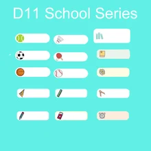 NIIMBOT – autocollant D11/D110, étiquette auto adhésive sensible à la chaleur, papier d'impression, nom D61, étiquette de prix des produits, étanche