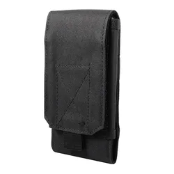 Outdoor Molle Phone Holster - Universal Belt Waist Bag (Black)