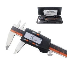 Ketotek Нержавеющая сталь суппорт 6 дюймов 150 мм доля/мм/дюйм электронный цифровой ЖК-дисплей штангенциркуль микрометр глубина измеритель высоты