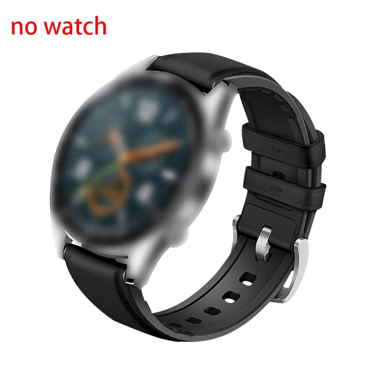 Color 5 ТПУ+ кожа 22 мм ремешок-браслет для huawei Watch GT ремешок для huawei Honor Watch Magic Smart Watch сменный Браслет - Цвет: Color 5