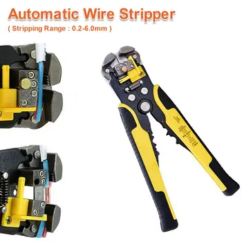 

Wire Stripper Automatic Stripper Crimper Pliers Crimping Terminal Cutting Stripping Wire Hand Tools for 0.2-6.0mm Strip Range