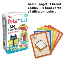 Семейные интерактивные игры для родителей и детей MiDeer Pitt the Cat, большая настольная игра для ланча с картами, забавная игрушка, карта для еды, подходящая по цвету