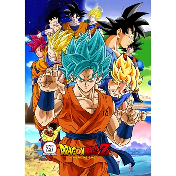 

DIY Painting By Numbers Frame Oil Coloring By Numbers Anime Dragon Ball Z Wall Art Canvas Picture Hand Painted Unique Gift Decor
