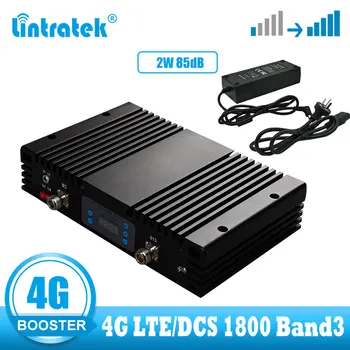 

lintratek 4g repeater cellular amplifier DCS LTE 1800 4G cellphone signal booster amplifier 85dB + MGC internet network booster