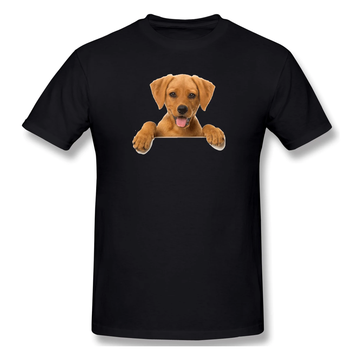 

Happy Dog print casual mens o-neck Harajuku t shirts and fashion Men's Basic Short Sleeve T-Shirt