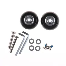 2pcs Luggage Suitcase Replacement Wheels Axles Repair Parts 40*18mm High quality Repair Parts 40*18mm