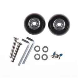 2pcs Luggage Suitcase Replacement Wheels Axles Repair Parts 40*18mm High quality Repair Parts 40*18mm