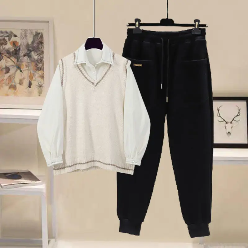 2 Pieces Sets Women All-match Fashion Elegant College Leisure Loose Female Korean Style Simple Comfortable Solid Color Autumn