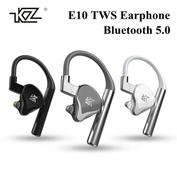 

KZ E10 TWS Bluetooth Earphone 1DD+4BA 10 Units Mixed Earbuds HiFi Bass Dual Microphone Noise Reduction Headset with Mic