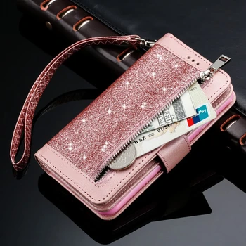 

LLZ.COQUE Zipper Coins Wallet Flip Premium Leather Case for Apple Iphone 11 Pro Xr XS MAX X XS 6 6S 7 8 PLUS Fundas Cover Coque