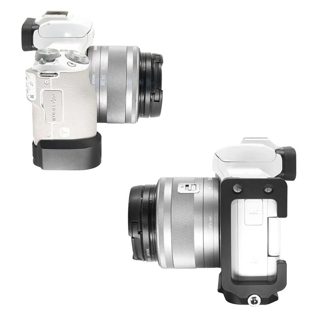 Quick Release L Plate Metal Hand Grip Arca Swiss Bracket Holder Compatible with Canon EOS M50 professional Versio