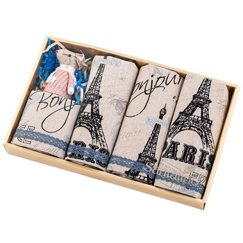 

A set of napkins of 4 pieces Ratatouille, 40X40cm + 40X40, 100% Cotton, Beige.