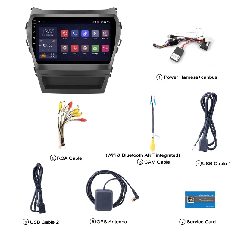 Ips 2.5D 9 дюймов 8 ядерный Android 8,1 автомобильный радиоприемник с навигацией GPS для hyundai ix45 2013- автомобильный dvd-плеер