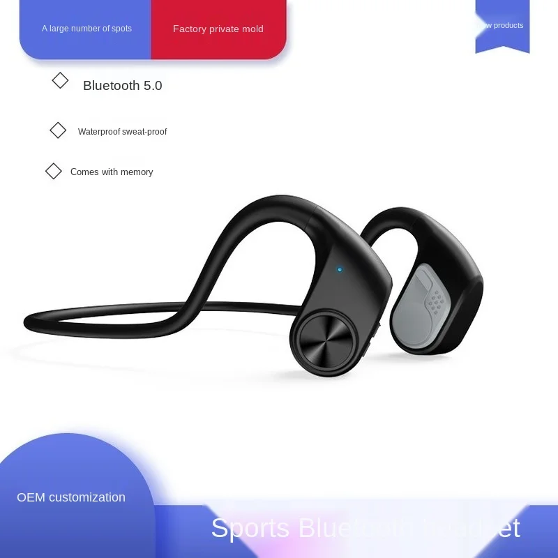 Free shipping Bone conduction Bluetooth headset 5 0 Wireless in ear Not ears movement Waterproof and sweatproof headphones