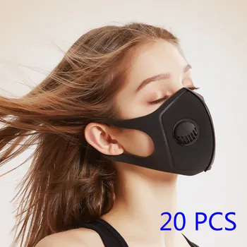 

20/10 PCS Mask Smoke face Mask with Adjustable Straps and Washable Respirator Mask