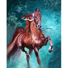DIY Набор для алмазной живописи красный кролик лошадь кристальная алмазная живопись, квадратный алмаз Полный Бриллиант YY(China)