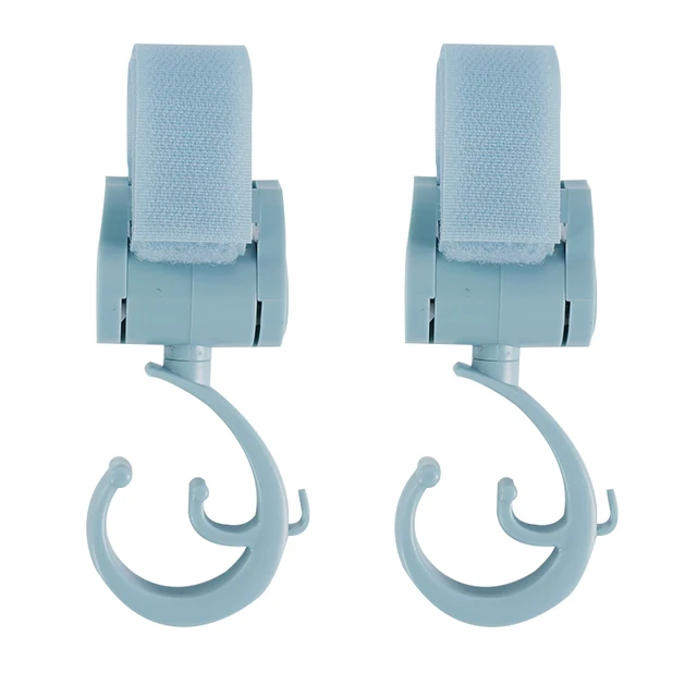 1-2pcs Baby Hanger Baby Bag Stroller Hooks Pram Rotate 360 Degree Baby Car Accessories Stroller Organizer Stroller Accessories green