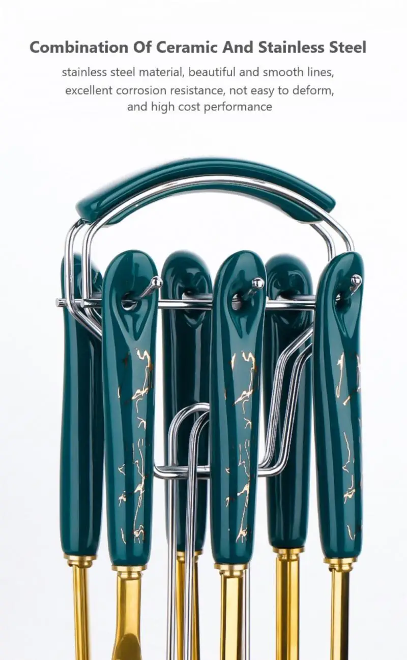 Nordic Design Golden Base Cooking Utensils Set With Golden Stylish Stand 19 Nordic Design Golden Base Cooking Utensils Set With Golden Stylish Stand