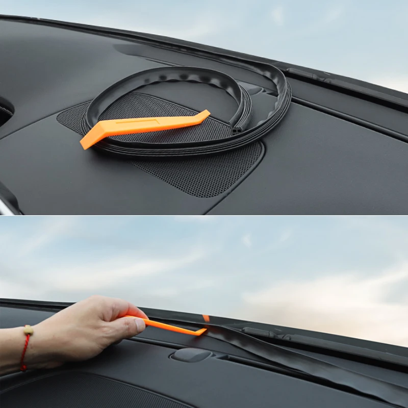 1,6 м Приборная панель автомобиля уплотнительная полоса Стайлинг наклейки для hyundai Santa Fe TM-настоящее универсальное Авто интерьерные аксессуары
