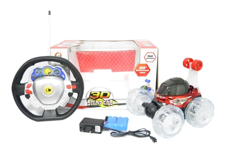 

Tumbling Stunt Car Dumpers 5 Port Rechargeable Remote Control Car Light Included Light Music Remote Control Stunt Car CHILDREN'S