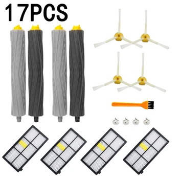 

17 Pieces Vacuum Cleaner Accessories For IRobot Roomba 800 900 Series Replacement Part Kits 870 880 960 980 Cleaning Brushes