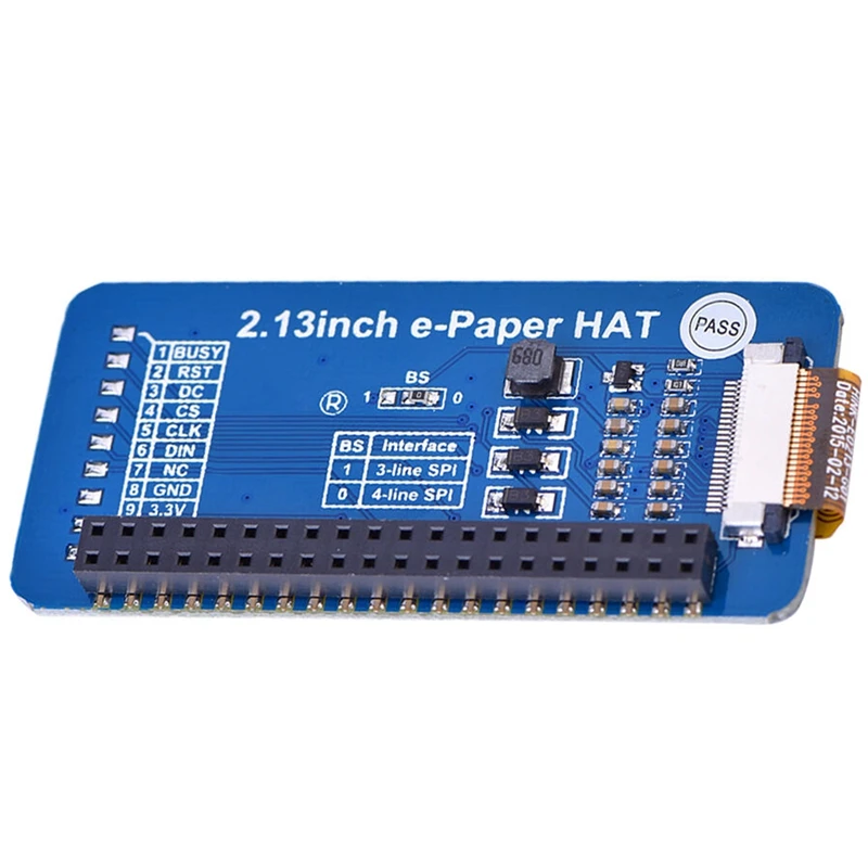 Горячая Waveshare 2,13 дюймовый E-paper HAT, 250x122, E-Ink дисплей для RaspberryPi 2B/3B/Zero W, цвет: черный, белый