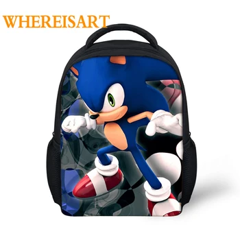 

2020 New 3D Sonic Children School bags For Girl Boys Backpack Toddler Kids School Custom Bags Kindergarten Cartoon Dropshipping