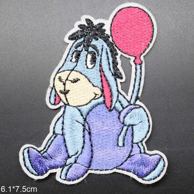 Disney Winnie The Pooh Piglet Eeyore Iron On Embroidered Clothes Patches For Girl Woman Clothing Stickers Garment Wholesale 5