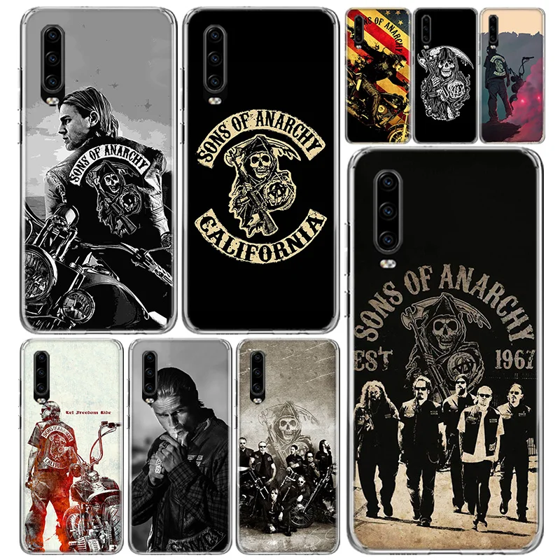 American TV Sons of Anarchy Phone Case Cover For Huawei P30 P20 P40 P10 P50 Mate 20 40 30 10 Pro Lite Art Gift Fundas Coque | Мобильные