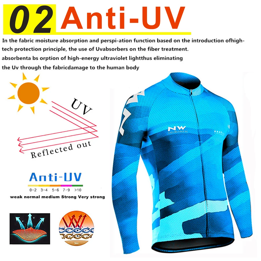 Northwave Pro Team Winter Cycling Clothing Breathable Ropa Ciclismo Long Sleeve MTB Bike Clothes Outdoor Sports Clothing