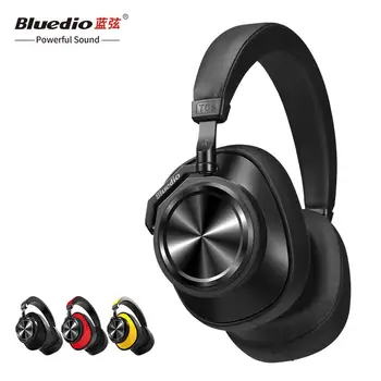 

Bluedio T7 Bluetooth Headphones User-defined Active Noise Cancell Wireless bass Headset for phones and music with face AI
