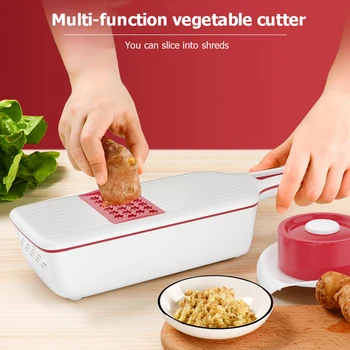 

Potato Cutter Slicer Kitchen Accessories Kitchen Garlic Press Slicer Vegetable Cutter Peeler Carrot Potato Grinder Grater