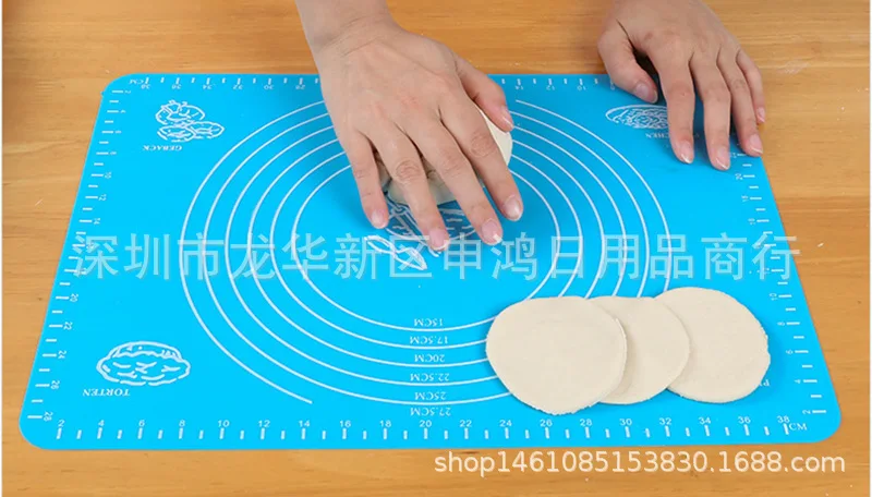 

Silicone Baking Mat Roll Dough Mat High-temperature Resistant Microwave Baking Large Size Insulation Pad 65*45 40*50