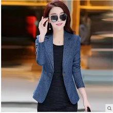 Новое поступление новые женские блейзеры и куртки Vadim Блейзер Mujer осеннее украшение тонкий женский маленький костюм с рукавами пальто для отдыха